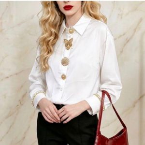 CAMISA MUJER  ESTILO SEDA VARIEDAD DE COLORES