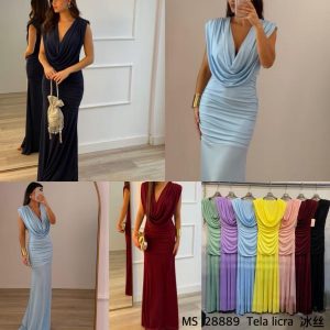 vestido largo para eventos talla única