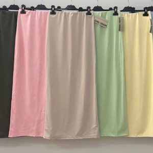 Falda largas de satén