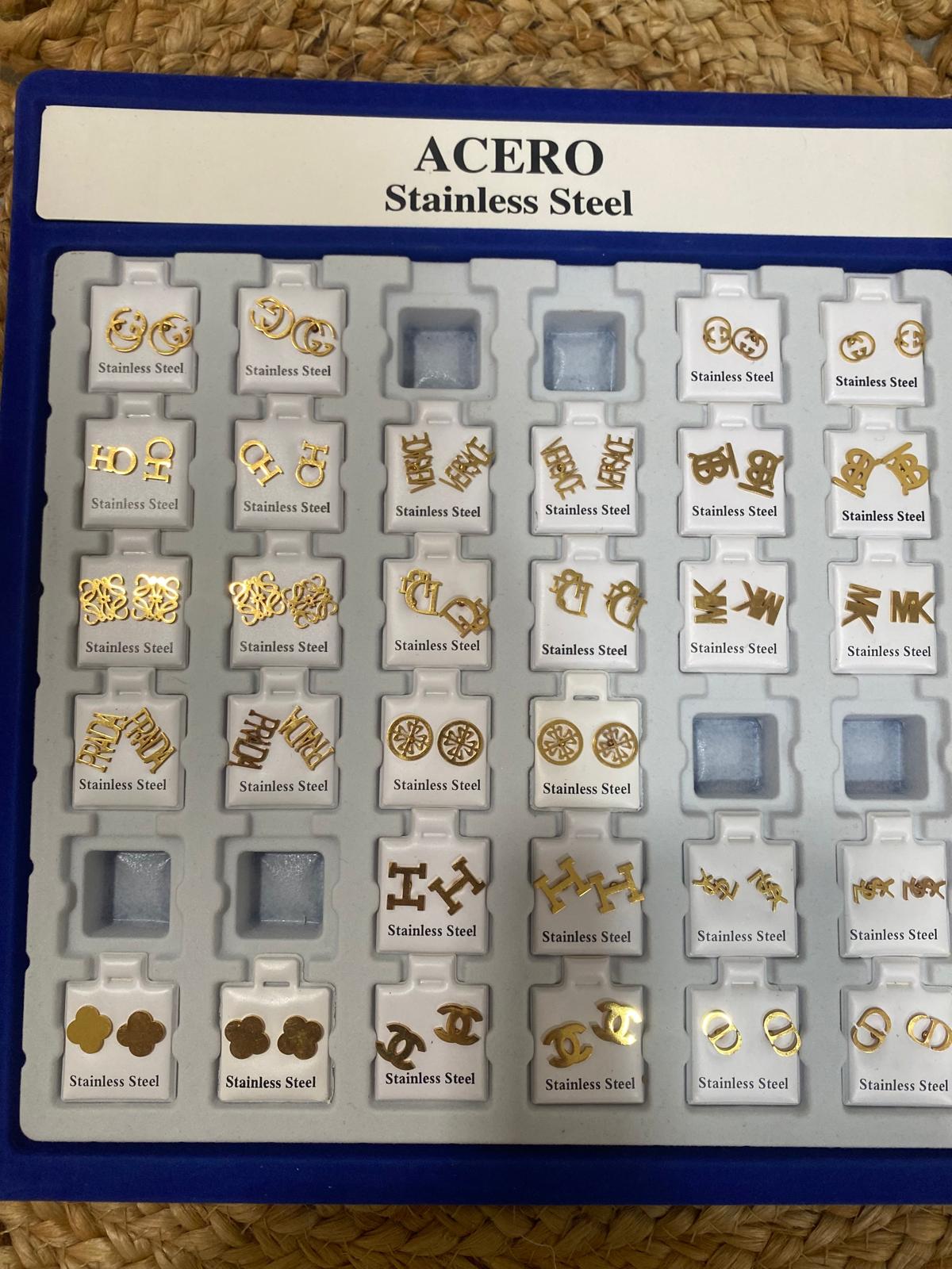 Pendiente acero inoxidable