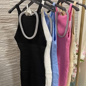 Vestido de punto de canalé