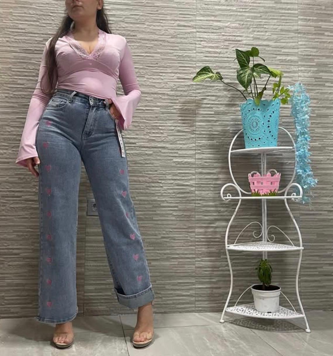 Pantalón vaquero amor