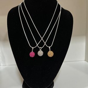 Colgantes redondos tipo "pave"