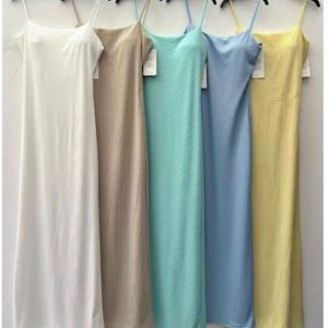 Vestido largo lencero talla única