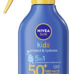 Spray solar Nivea Sun Kids Protect & Hydrate 5 en 1 con SPF 50+