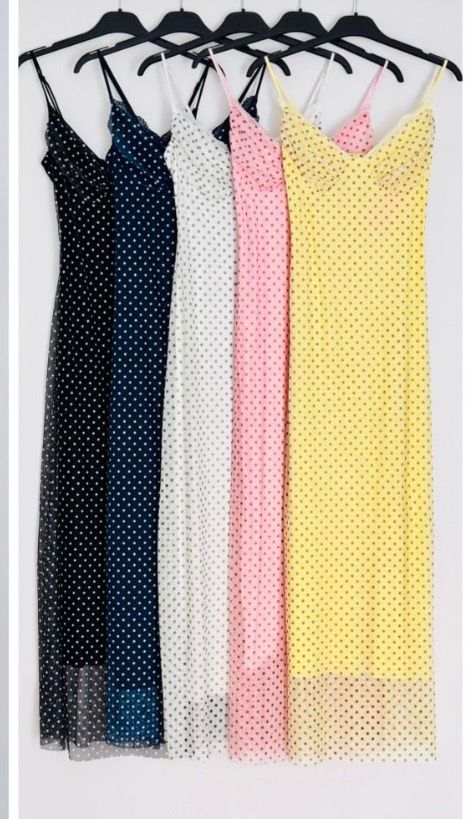 Vestido largo lunares talla Ășnica