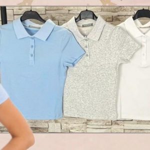 Polo básico mujer talla única