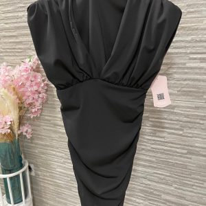 Vestido escote en V talla única
