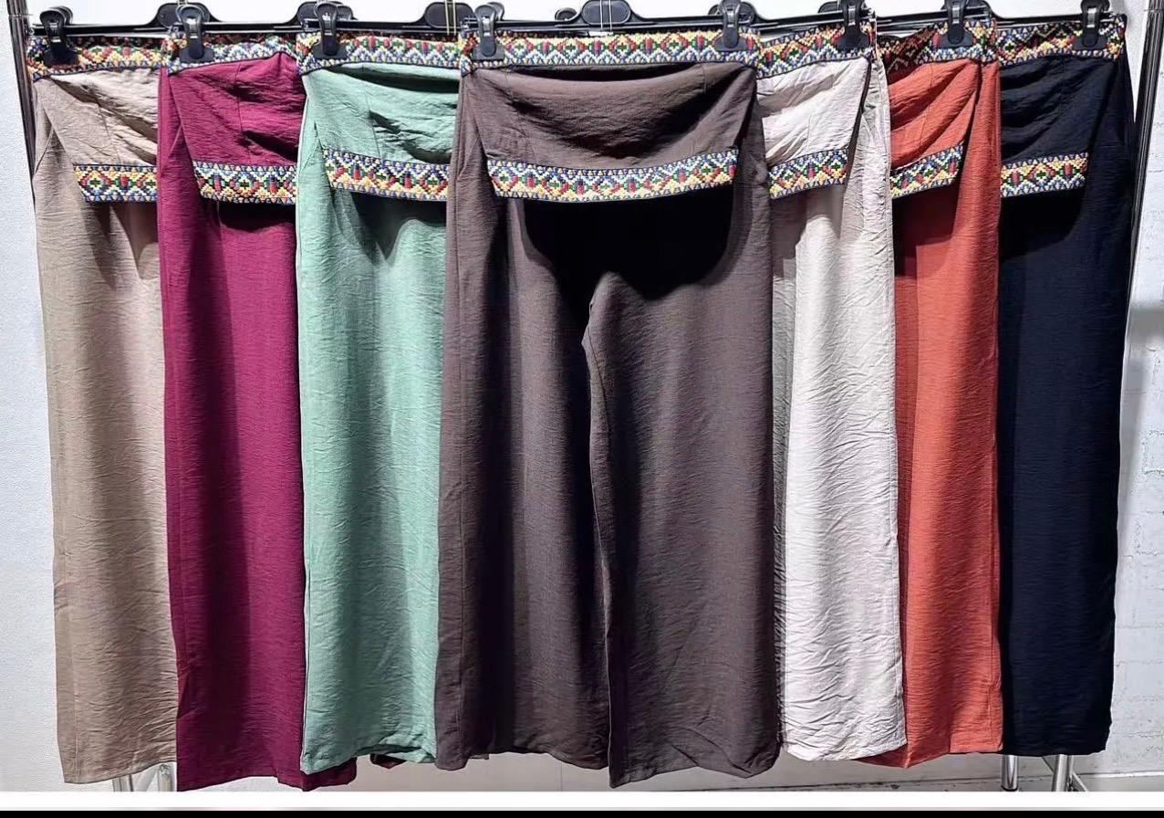 Conjunto de dos piezas bordado étnico talla única